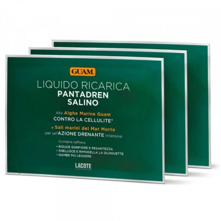 Guam Ricarica Pantadren Salino Drenante Intensivo 3 Buste Liquido 100 ml