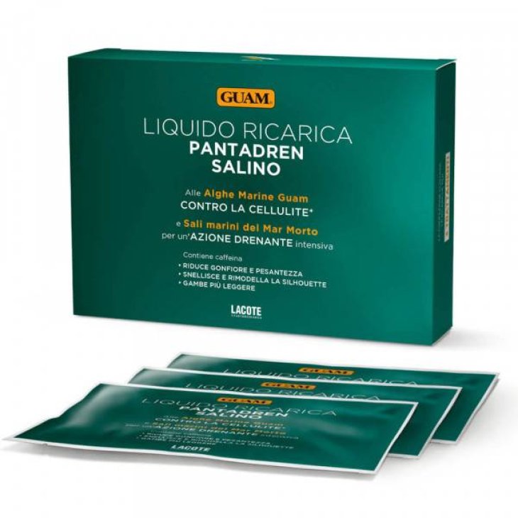 Guam Ricarica Pantadren Salino Drenante Intensivo 3 Buste Liquido 100 ml