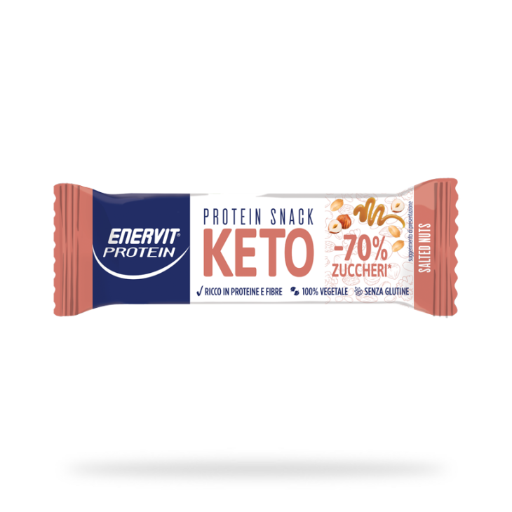 Enervit Protein Keto Snack Salted Nuts Barretta Proteica 35 g