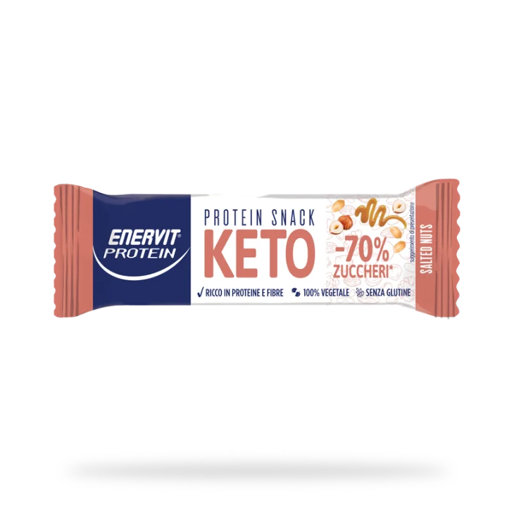 Enervit Protein Keto Snack Salted Nuts Barretta Proteica 35 g