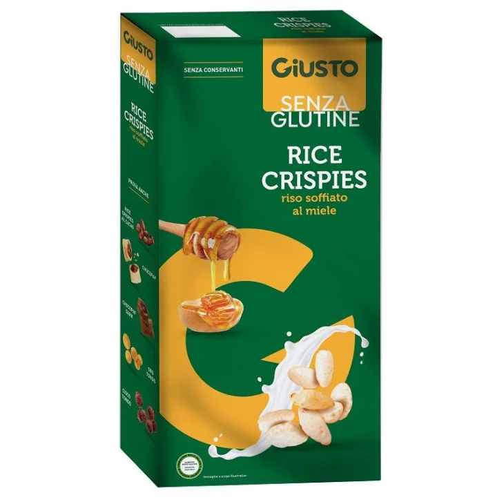 Giusto Senza Glutine Rice Crispies Riso Soffiato al Miele 250 g