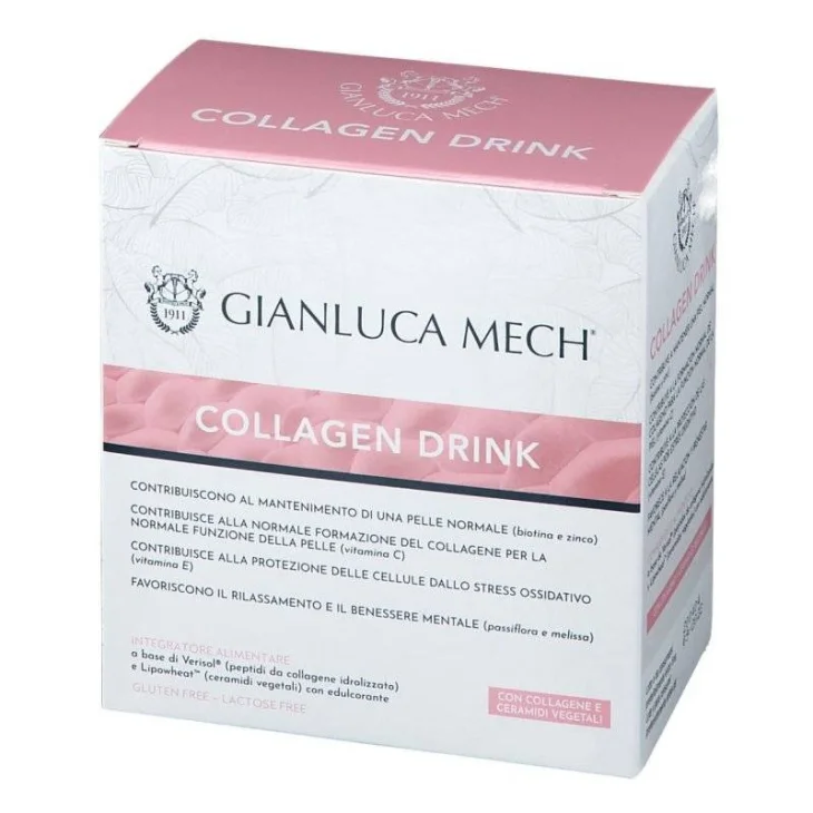 Gianluca Mech Collagen Drink Integratore per la Pelle 20 stick