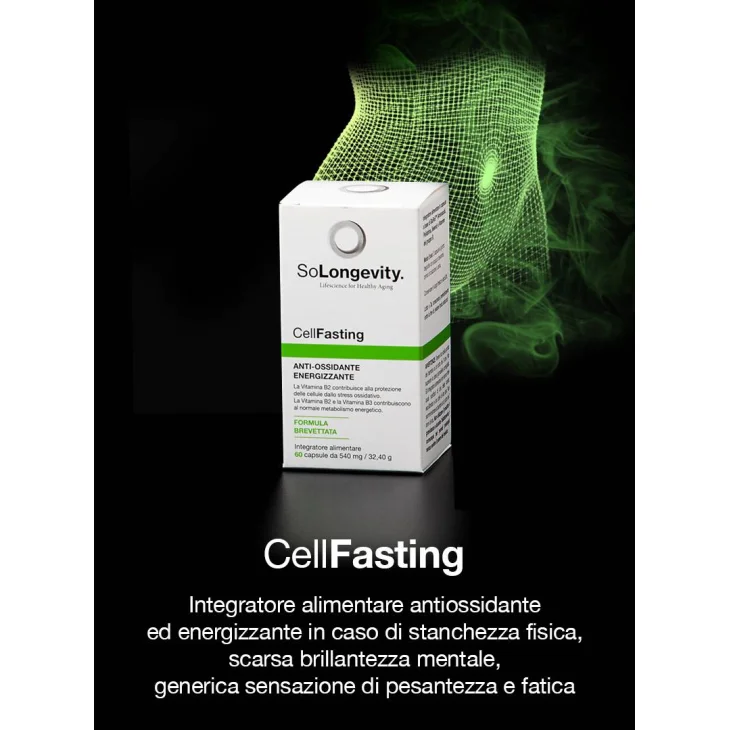 SoLongevity CellFasting Integratore Contro Stanchezza Fisica e Mentale 60 capsule