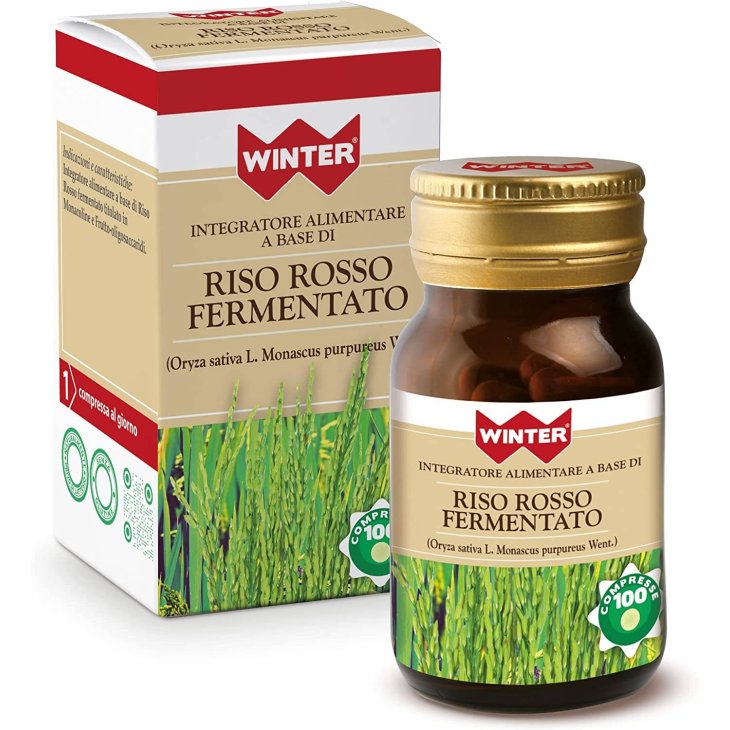 Winter Riso Rosso Fermentato Integratore per il Controllo del Colesterolo 100 compresse