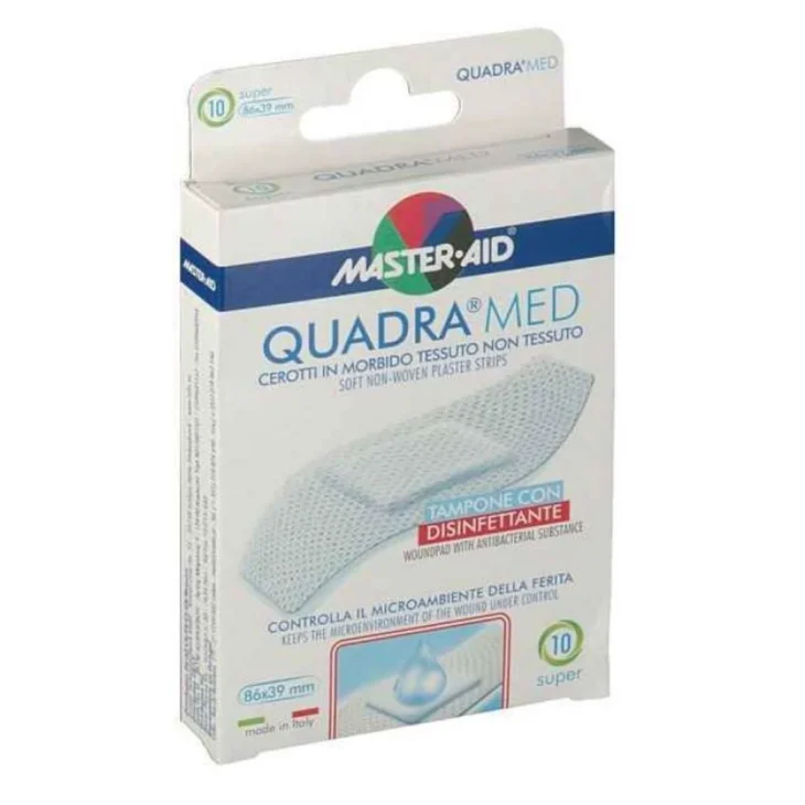 Master Aid Cerotti Quadra Med Tessuto non Tessuto 10 pezzi