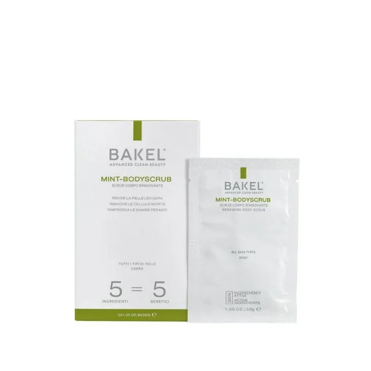 Bakel Mint-Bodyscrub Scrub Corpo Rinnovante 6 bustine
