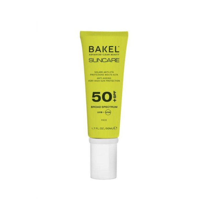 Bakel Crema Viso Spf 50+ Solare Anti-Età Protezione Molto Alta 50 ml