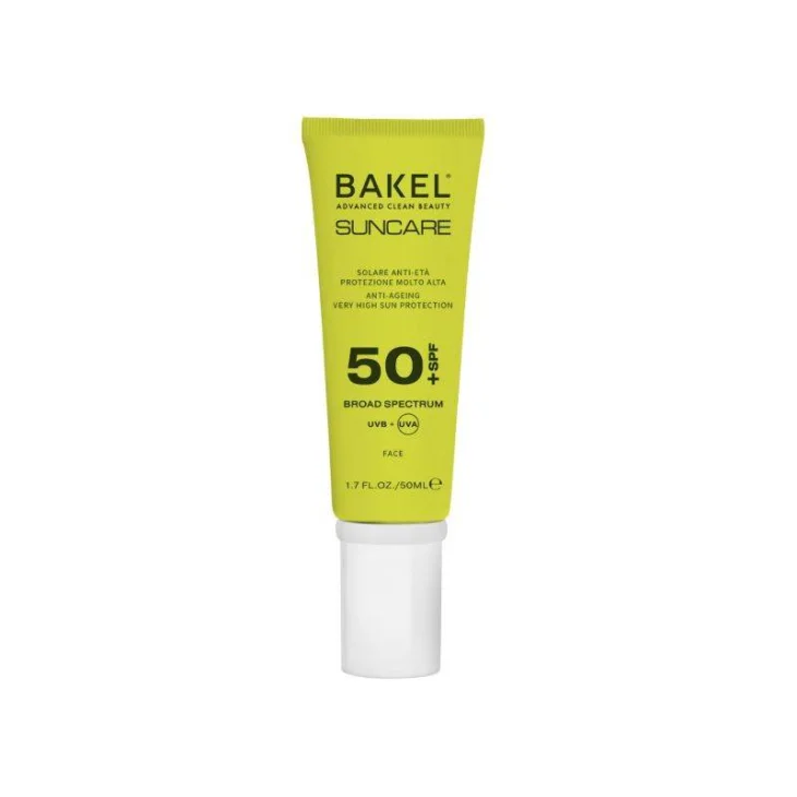 Bakel Crema Viso Spf 50+ Solare Anti-Età Protezione Molto Alta 50 ml