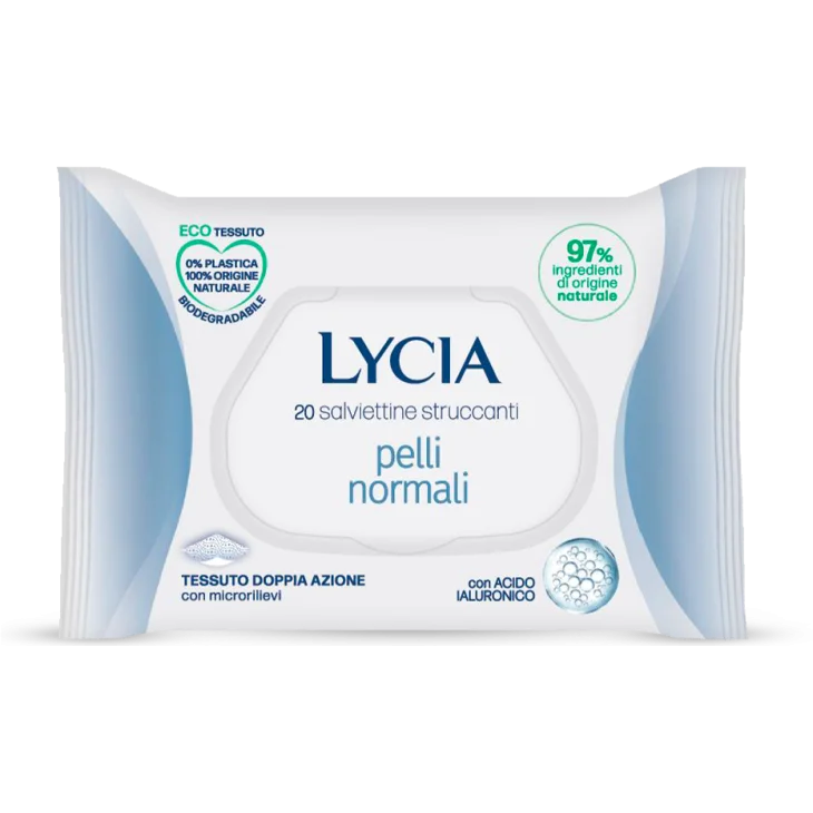 Lycia Salviettine Struccanti Pelli Normali 20 Pezzi