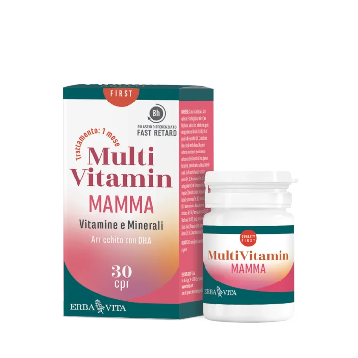 Erba Vita Multi Vitamin Mamma Integratore per Gravidanza ed Allattamento 30 Compresse