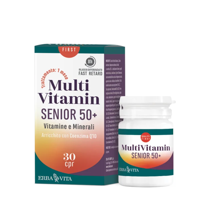 Erba Vita Multi Vitamin Senior 50+ Integratore Multivitaminico 30 Compresse