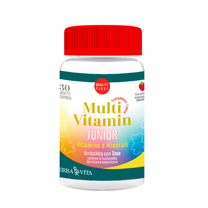 Erba Vita Multi Vitamin Junior Integratore di Vitamine per Bambini 30 Gommose