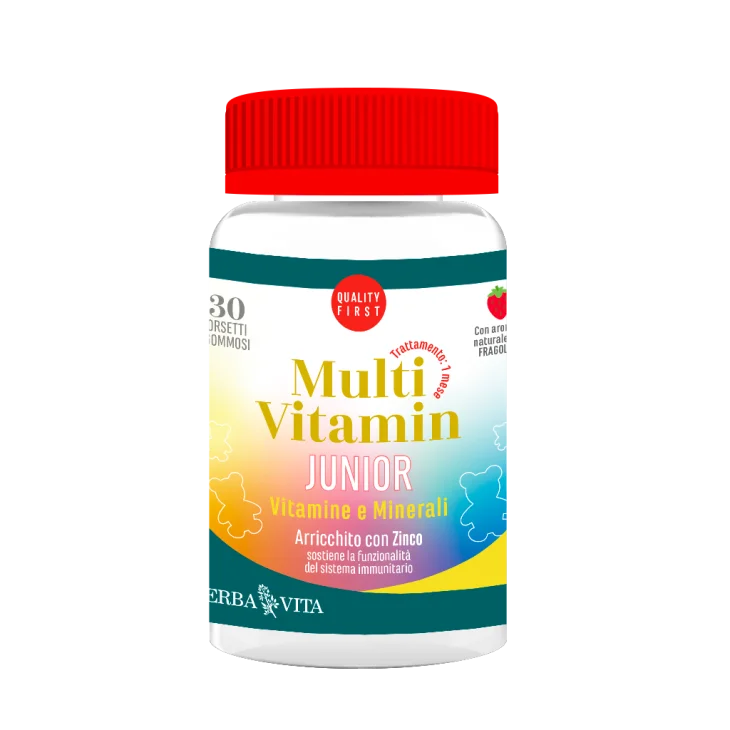 Erba Vita Multi Vitamin Junior Integratore di Vitamine per Bambini 30 Gommose