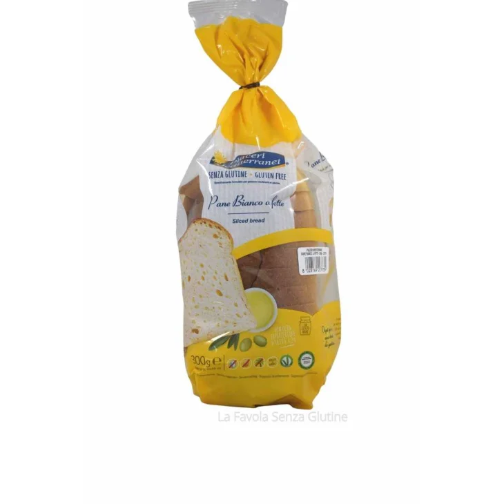 PIACERI MEDITERRANEI PANE BIANCO A FETTE 300 G