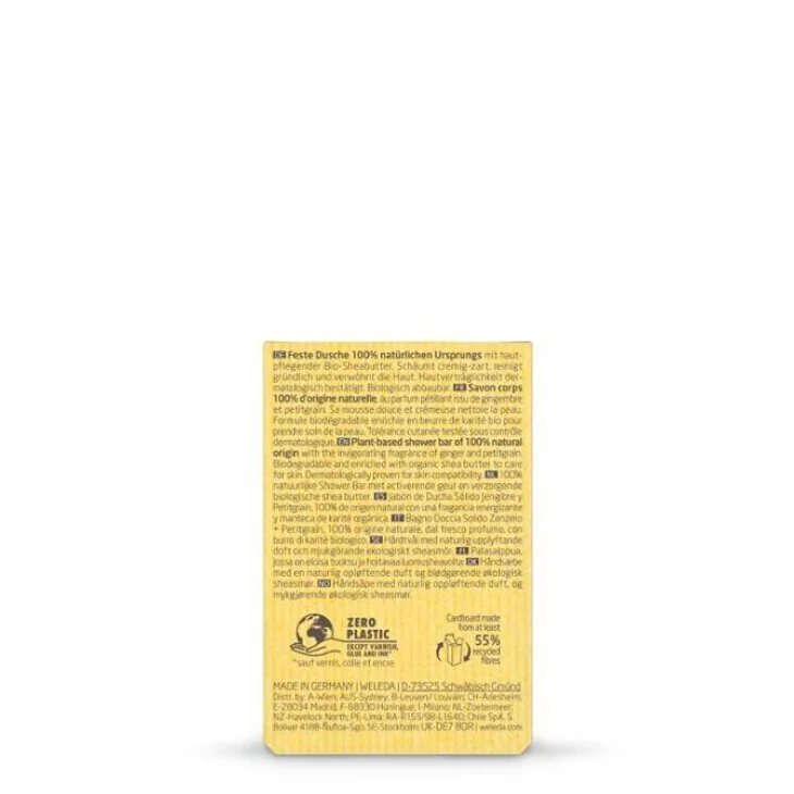 Weleda Bagno Doccia Solido 100% Naturale Zenzero + Petigrain 75 g