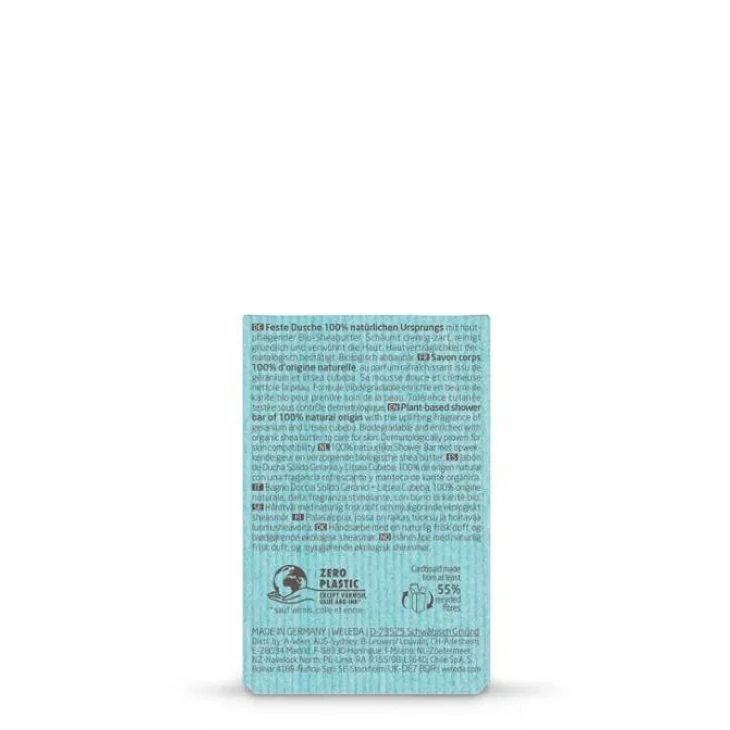 Weleda Bagno Doccia Solido 100% Naturale Geranio + Litsea Cubeba 75 g