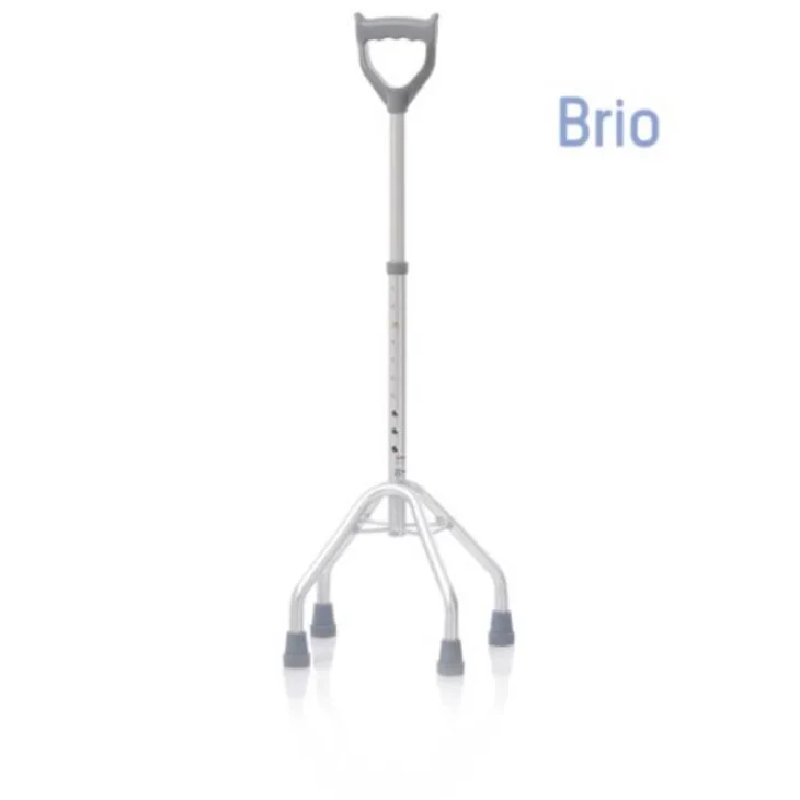 Moretti Brio Quadripode Base Larga In Alluminio con Manico Chiuso