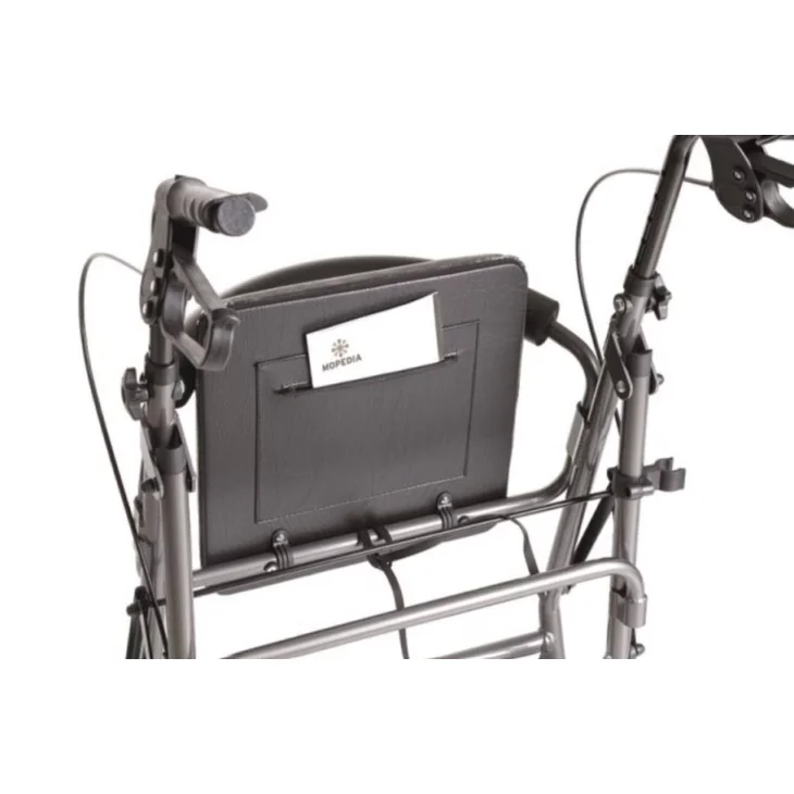 Moretti Mopedia Atlante Deambultore Rollator in Alluminio 4 Ruote con Sedile