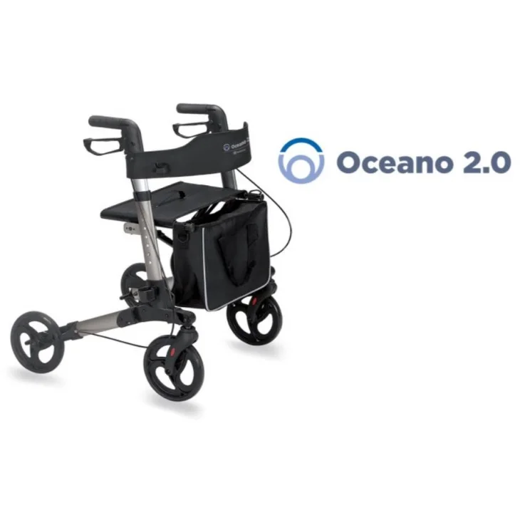 Moretti Mopedia Oceano 2.0 Rollator Pieghevole in Alluminio