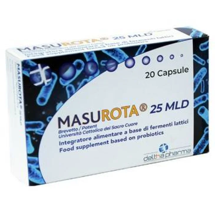 Delta Pharma Masurota 25Mld Fermenti Lattici per il benessere intestinale 20 Capsule