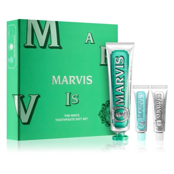 Marvis The Mints Toothpaste Gift Set Cofanetto con 3 Dentifrici alla Menta