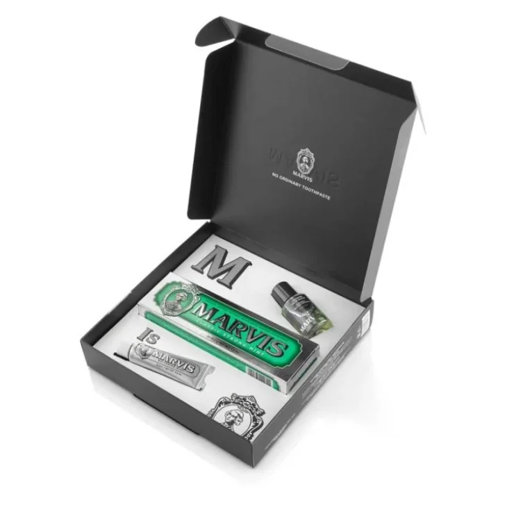 Marvis Toothpaste + Mouthwash Gift Set con 2 Dentifrici e Collutorio