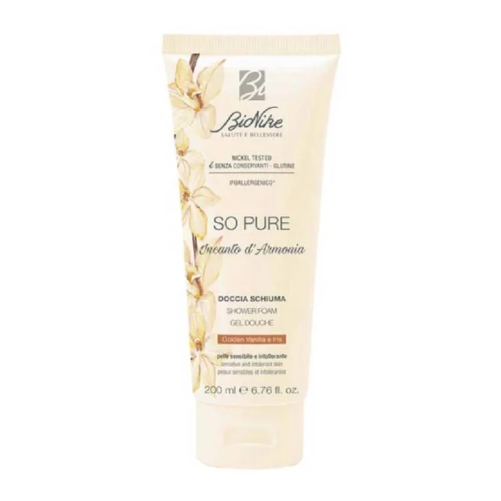 Bionike So Pure Incanto D'Armonia Doccia Schiuma Golden Vanilla e Iris 200ml