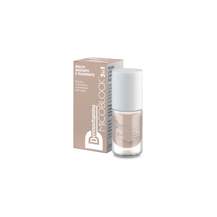 Dermovitamina Micoblock 3In1 Smalto Idratante e Traspirante Beige 5 Ml