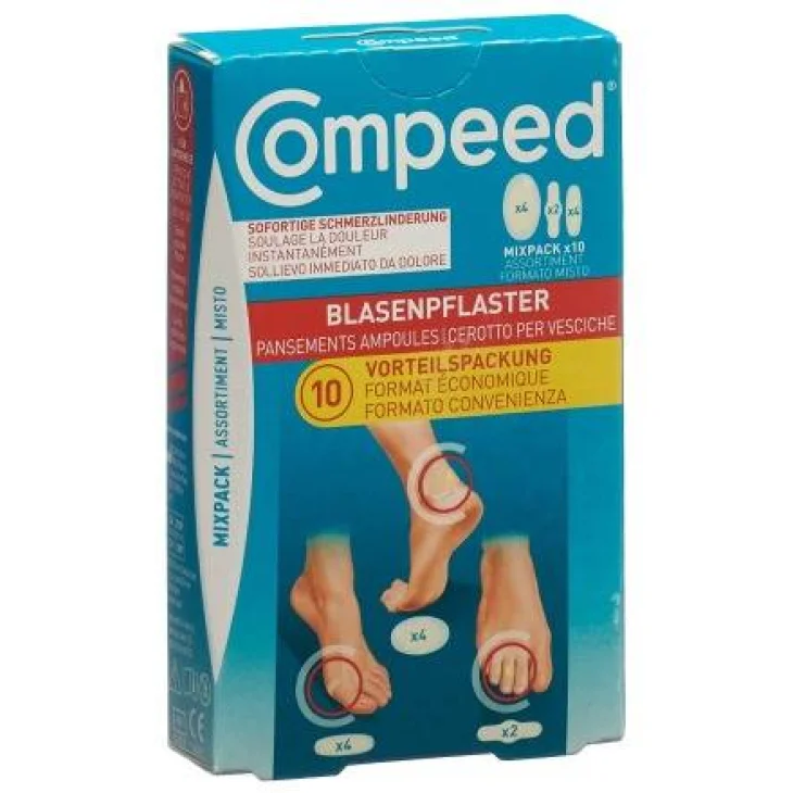Compeed Cerotti Per Vesciche Assortimento Misto 10 Pezzi