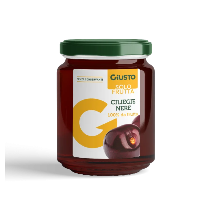 Giusto Solo Frutta Composta di Ciliegie Nere 284 g