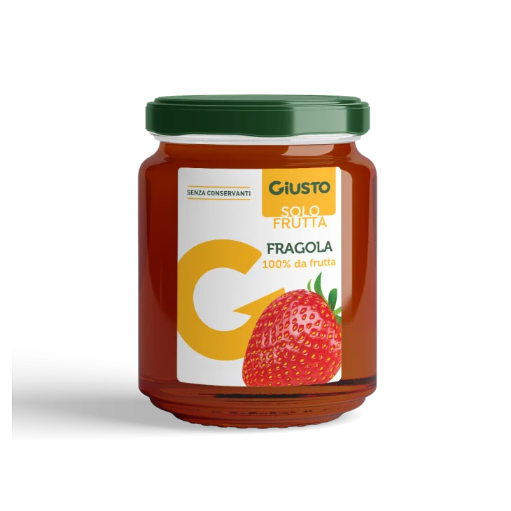 Giusto Solo Frutta Composta di Fragole Senza Glutine 284 g