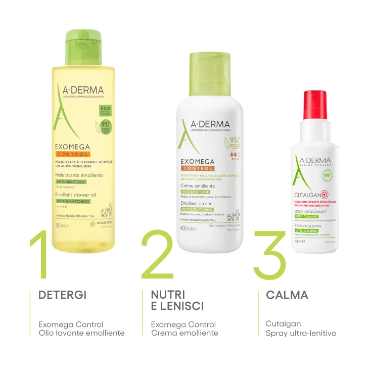 A-Derma Exomega Control Crema Emolliente Lenitiva del Prurito 400 ml
