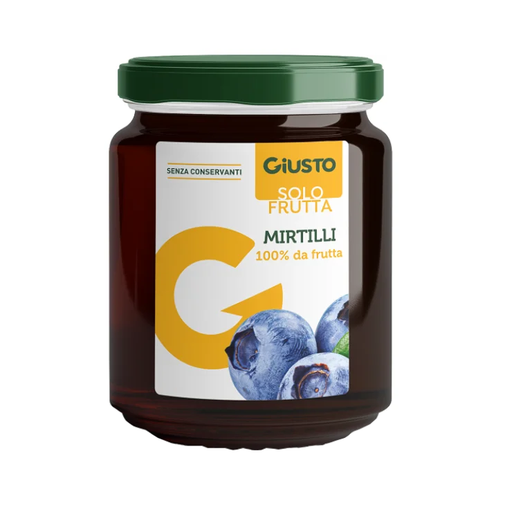 Giusto Solo Frutta Composta di Mirtilli Senza Glutine 284 g