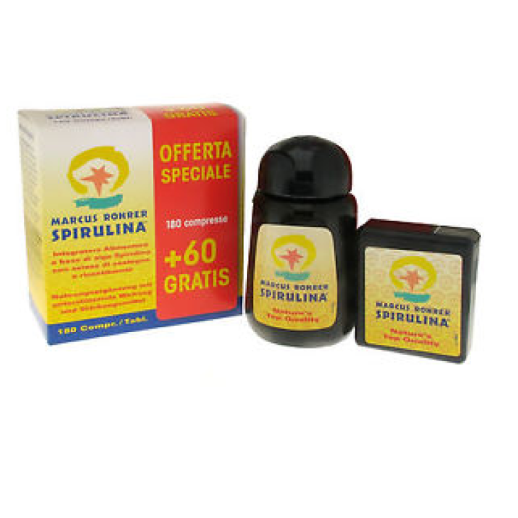 Marcus Rohrer Spirulina Integratore di Spirulina 180+60 compresse