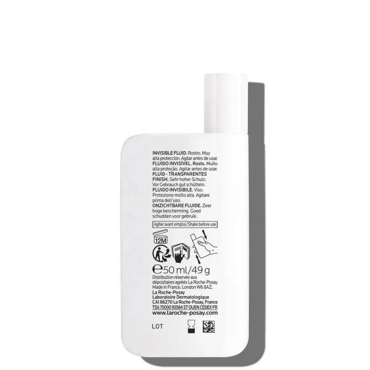 La Roche-Posay Anthelios Uvmune 400 Fluido Invisibile Spf50+ Crema Solare Viso Senza Profumo 50 ml