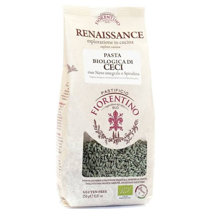 Renaissance Pasta Biologica di Ceci Riso Nero Integrale e Spirulina 250 g