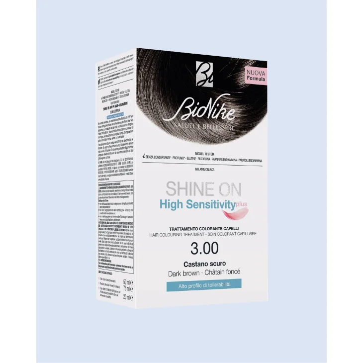 Bionike Shine On High Sensitivity Plus Castano Scuro 3,00 Trattamento Colorante per Capelli