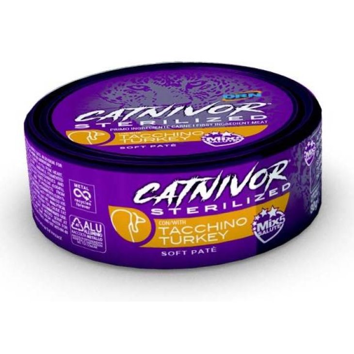 Catnivor Sterilized Tacchino Alimento umido per gatti adulti 80 g