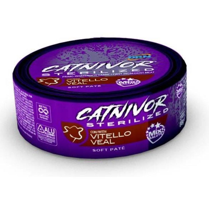 Catnivor Sterilized Vitello Alimento umido per gatti adulti 80 g