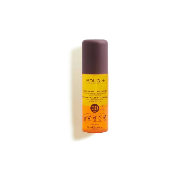 Rougj Solare Bifasico Spf30 Corpo Con Attivatore Di Melanina Travel Size 100 ml