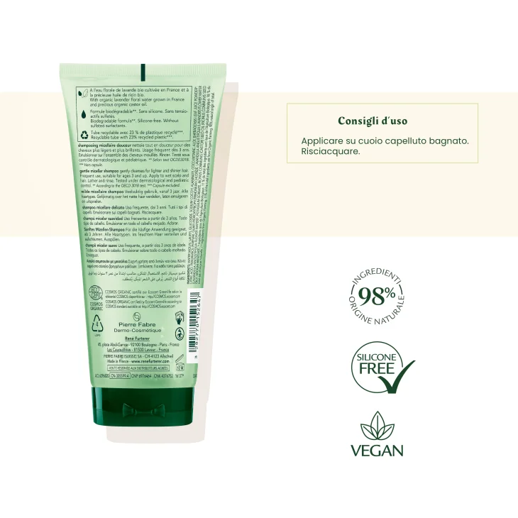 Rene Furterer Naturia Shampoo Micellare Delicato 200 ml