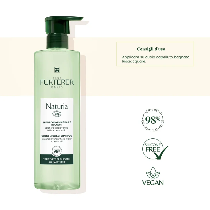 Rene Furterer Naturia Shampoo Micellare Delicato 400 ml