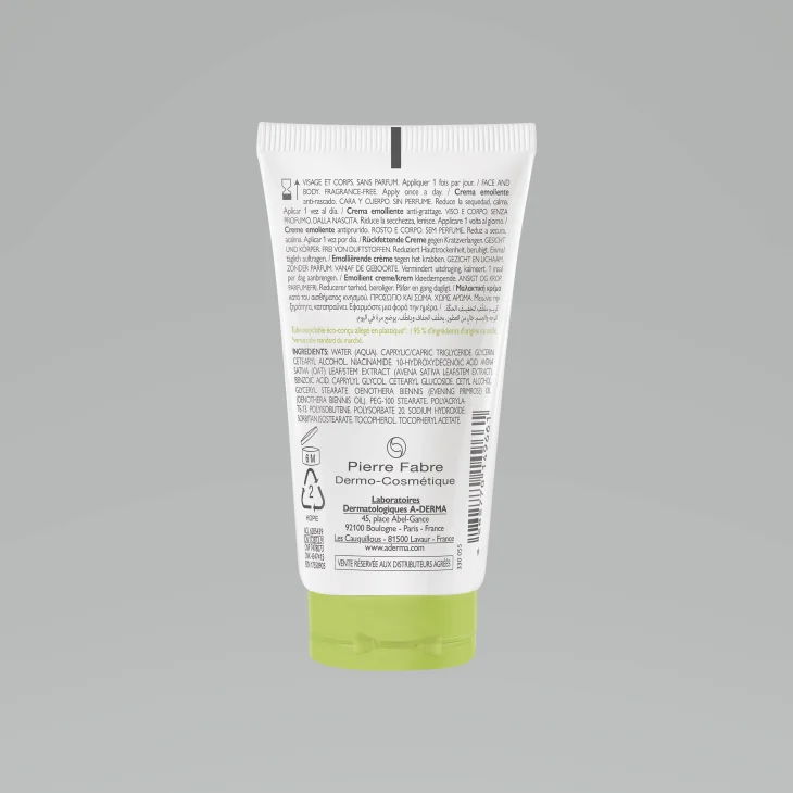 A-Derma Exomega Control Crema Emolliente Lenitiva del Prurito 50 ml