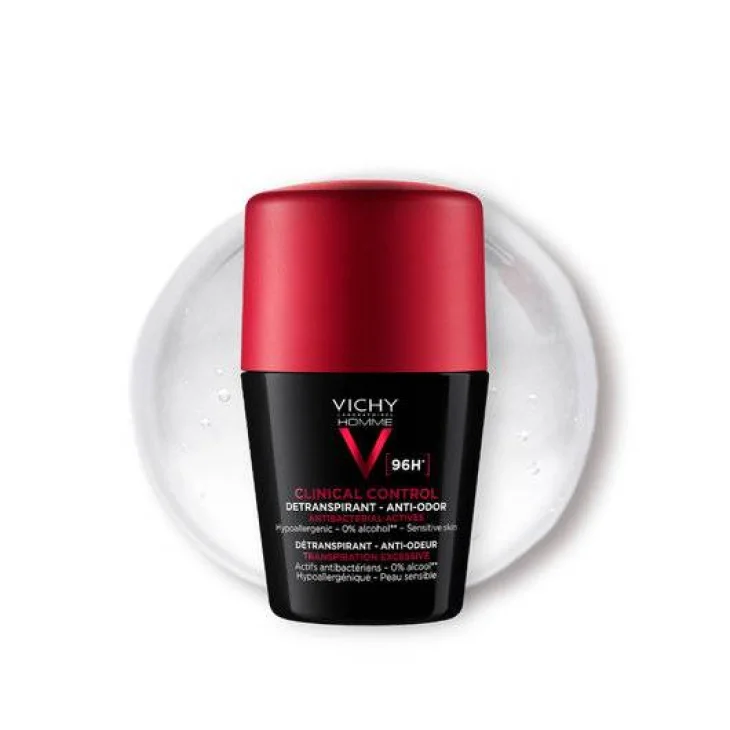 Vichy Homme Clinical Control 96H Deodorante Roll Uomo 50 ml