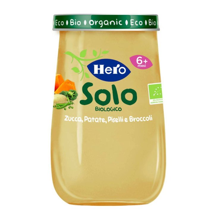 Hero Solo Omogeneizzato Biologico Zucca Patate Piselli Broccoli 190 g