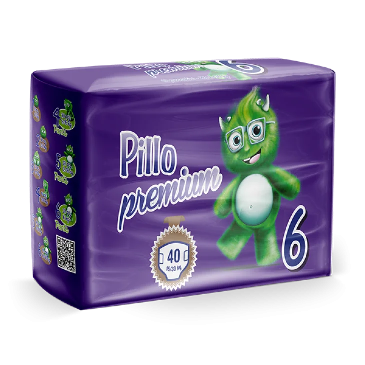 Pillo Premium Pannolini XL Taglia 6 16-30 Kg 40 Pezzi