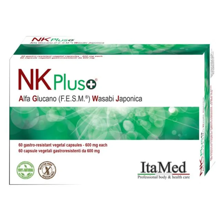 ItaMed Nk Plus Alfa Glucano Wasabi Japonica Integratore Sistema Immunitario 60 capsule