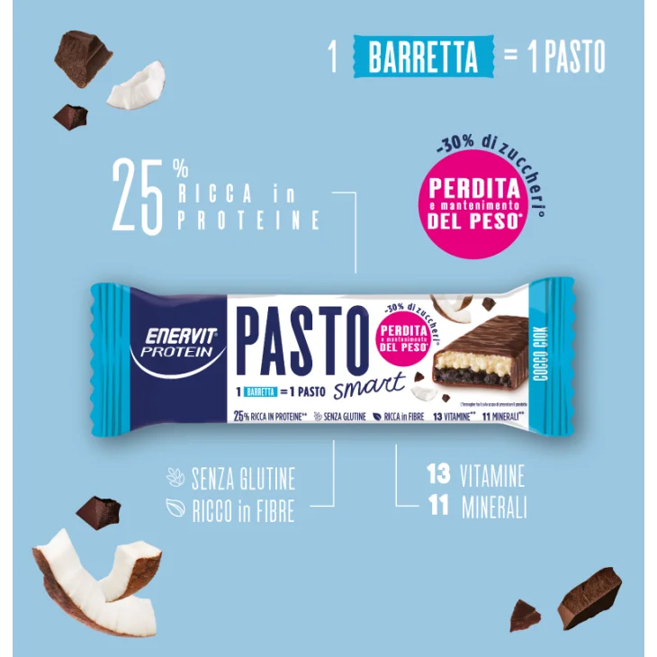 Enervit Protein Cocco Ciok Pasto Sostitutivo Barretta 55 G