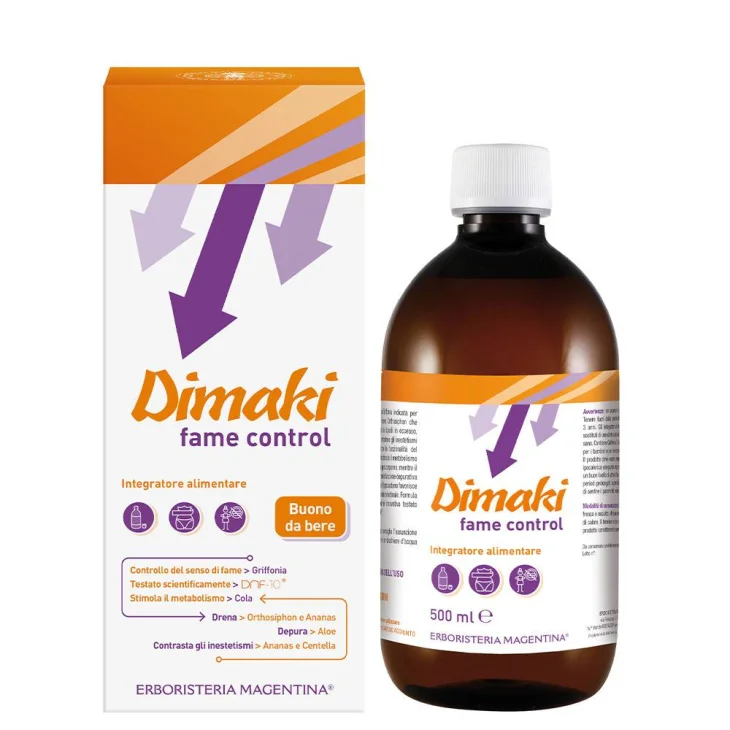 Erboristeria Magentina Dimakì Fame Control Integratore Drenante 500 ml