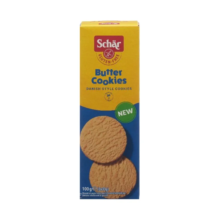 SCHAR BUTTER COOKIES BISCOTTI DI PASTAFROLLA 3 PORZIONI DA 33 G